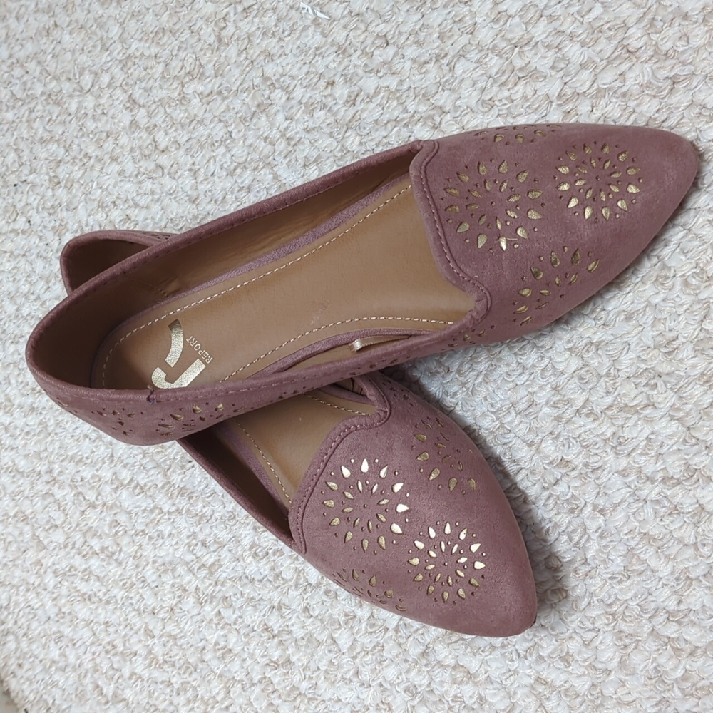 Report Mauve Slip ons